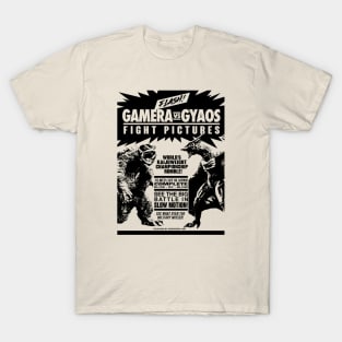 GAMERA vs. GYAOS FIGHT POSTER - 3.0 T-Shirt